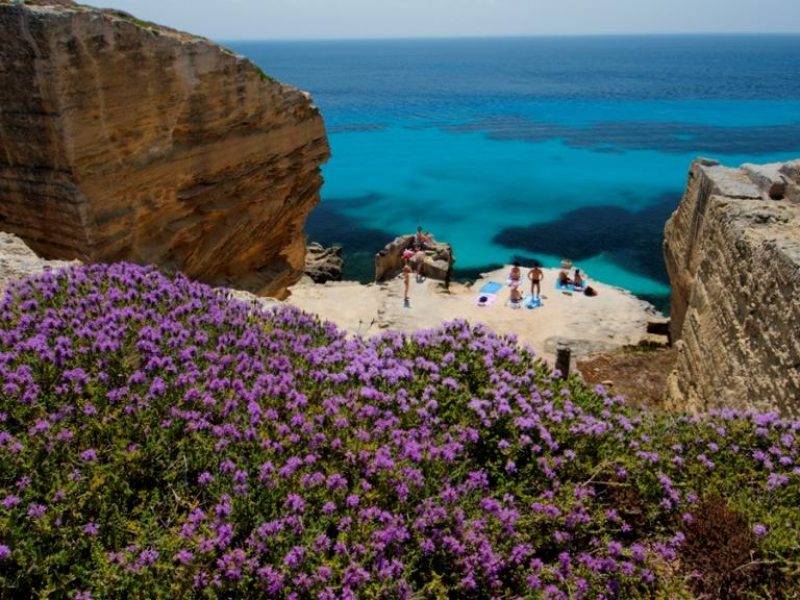Cala Rossa. Excursions to Favignana and Levanzo islands departing from Trapani