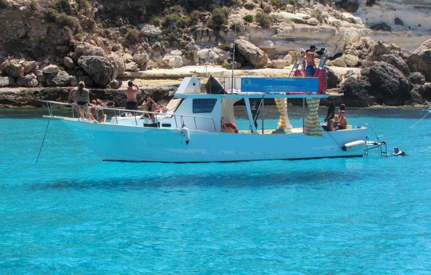 Escursione in barca a Lampedusa