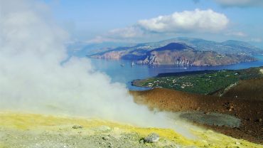 Excursion to the Vulcano Island Crater