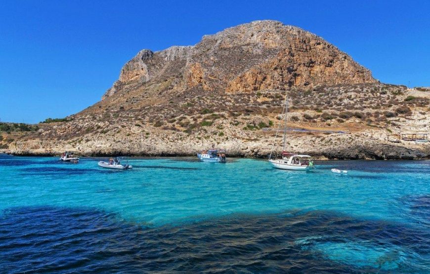 Excursion from Trapani to Favignana and Levanzo by sailing boat