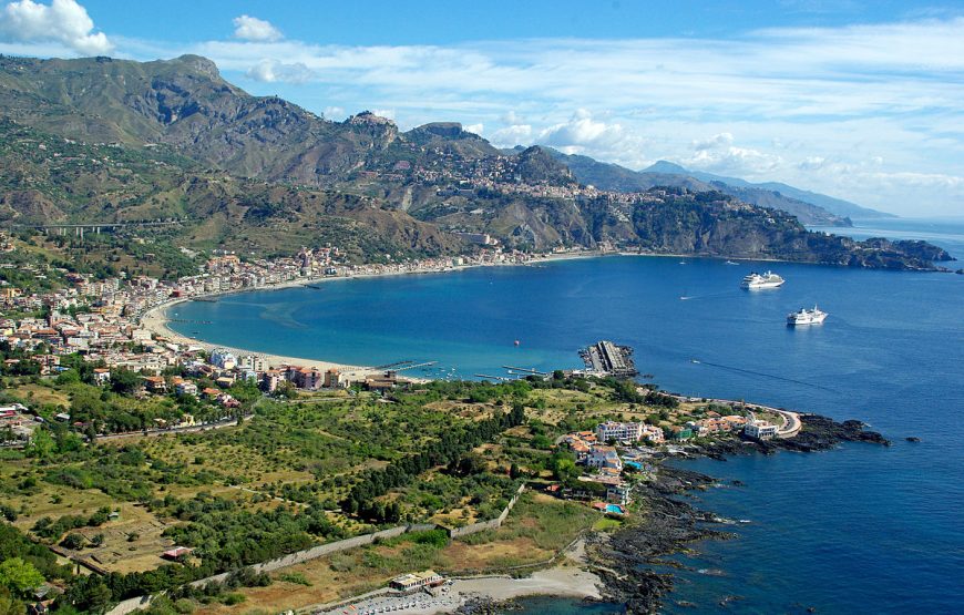 Excursion from Catania to Taormina, Giardini Naxos and Castelmola